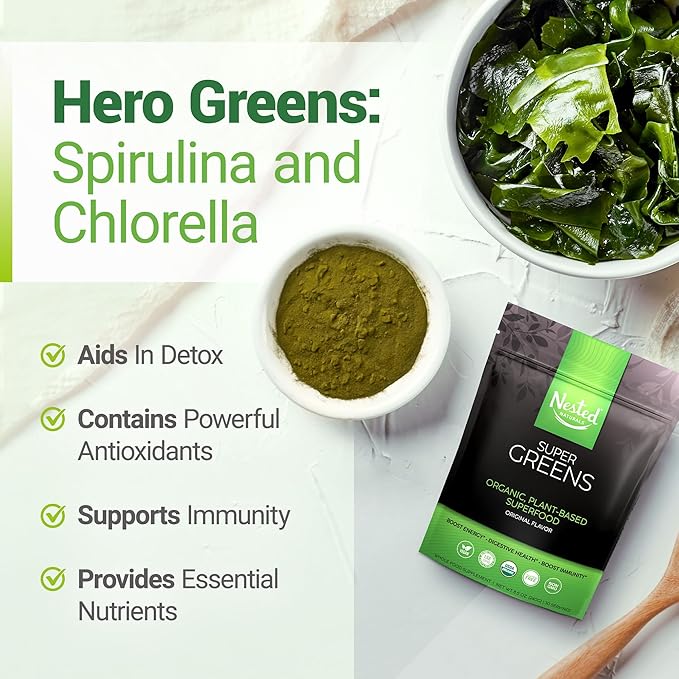Super Greens Daily Greens Superfood Powder w/20+ Whole 30 Servings