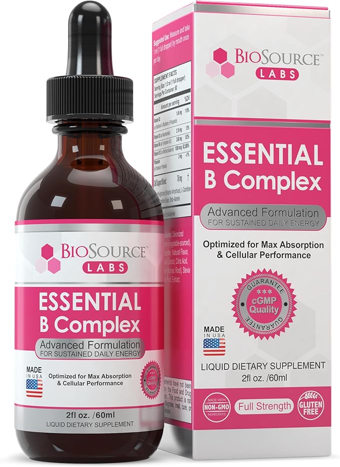 Essential B Complex B12 (2oz (2oz / 60ml Bottle) 60-Day Supply