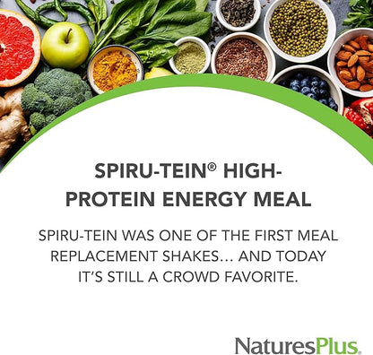 Natures Plus SPIRU-TEIN, Chocolate 3.7 lbs 60 Servings