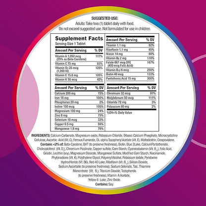 Centrum Multivitamin Tablet for Women, Multivitamin/Multimineral D3, B 200 Count