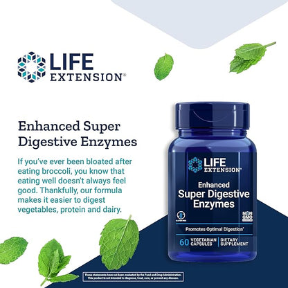 Life Extension Enhanced Super Digestive Enzymes 60 Capsules