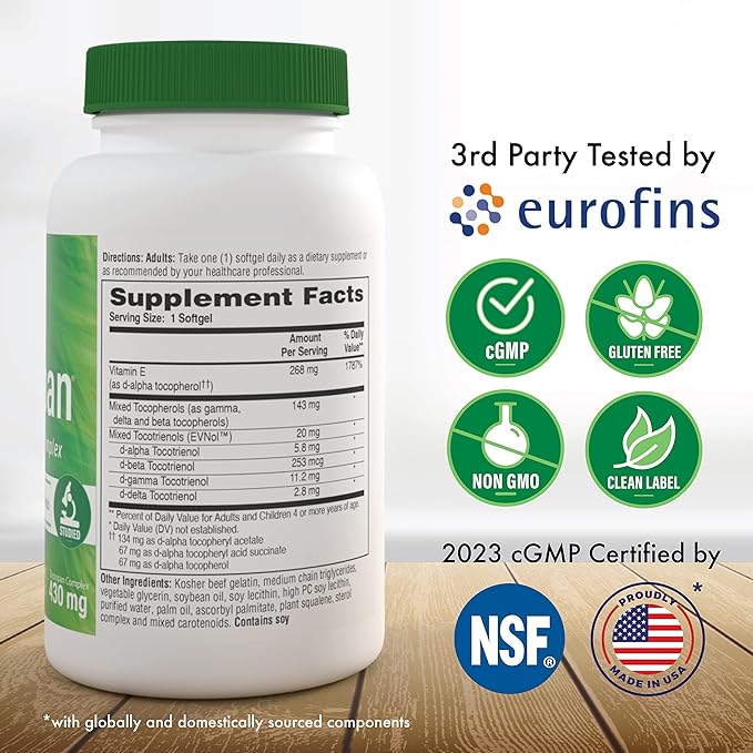 Health Thru Nutrition Tocospan Full Spectrum 430 mg 8 Natural 60)