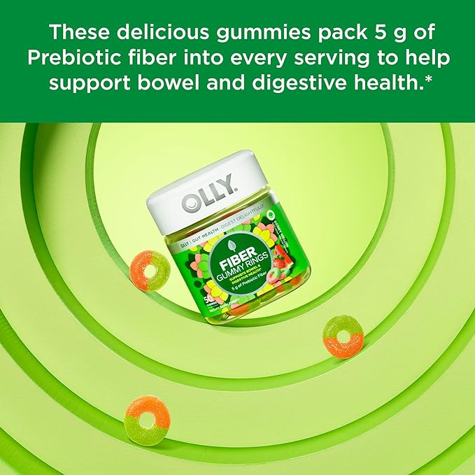 OLLY Fiber Gummy Rings 50ct & 45ct Berry