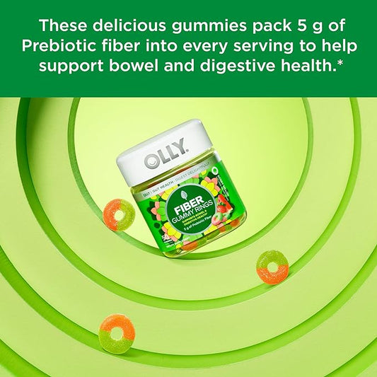 OLLY Fiber Gummy Rings, 5g Prebiotic 50ct