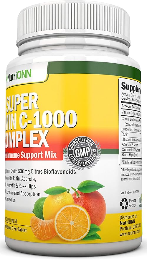 Super Vitamin C Complex 1695Mg - 180 Tablets 530 mg