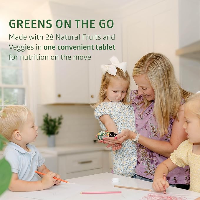 2-Pack N1N Premium Organic Green Superfood, Fruits & Veggies [28 Powerful Ingredients] Natural Supplement with Alfalfa, Beet Root & Tart Cherry for Energy, Immunity, Digestion, Made in USA, 120 Ct