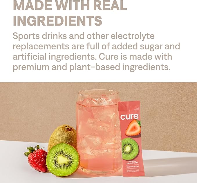 Cure Hydration | Plant-Based Electrolyte Drink 8 Packets