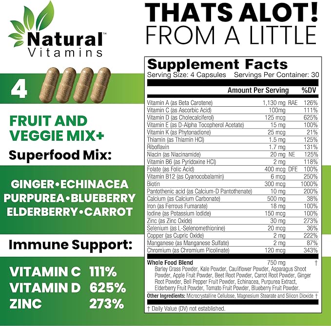 Immune Support Multivitamin with Fruits & Veggies