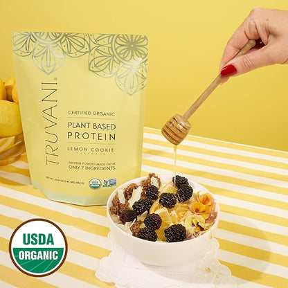 Truvani Vegan Pea Protein Powder 20g Organic 20 Servings