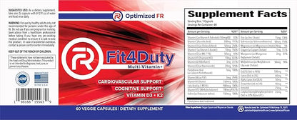 Fit4Duty Multivitamin+, One a day Multivitamin 60 Servings, 2 month