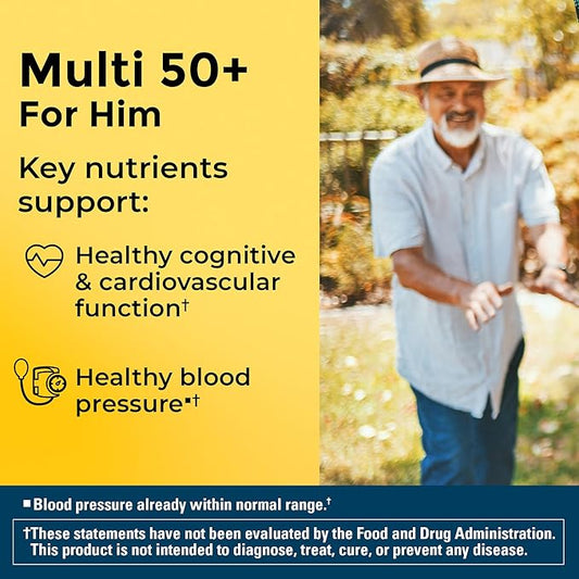 Nature Made Multivitamin For Him 50+, 90 Tablets, 90 Day