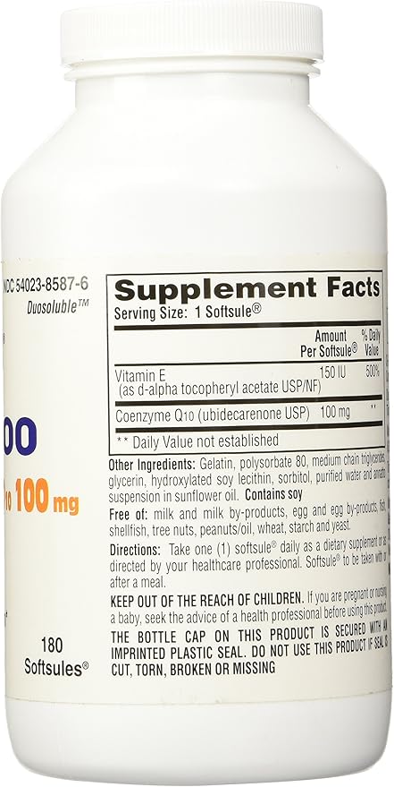 Mega 100 (100mg Hydrosoluble CoQ10) 180