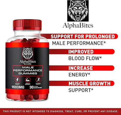 (5 Pack) Alpha Bites Men Gummies, AlphaBites Gummies, AlphaBites For Men Gummys Supplements, Alpha Bites Men, Alpha Bites Gummies, Alpha Bites Gummies For Men Performance, Alphabites Men, 150 Gummies