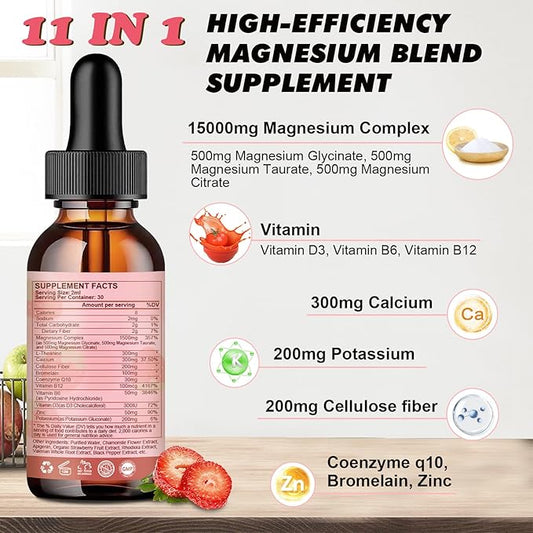 Magnesium Liquid Drop, Magnesium Glycinate Supplement