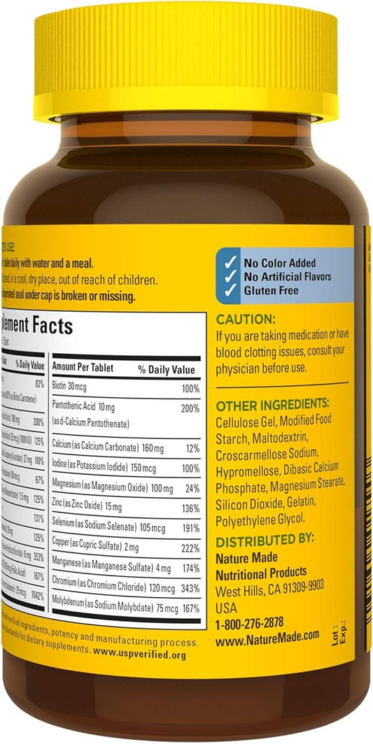Nature Made Men's Multivitamin 50+ Tablets 90 Count