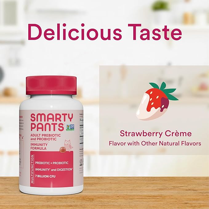 SmartyPants Men's & Women's Probiotic Immunity 60 Count (30 Day
