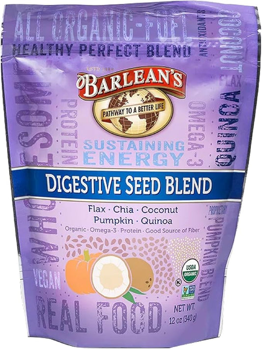 Barlean's Organic Digestive Seed Blend Fiber 3 & 12 oz