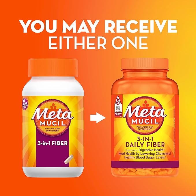 Metamucil Daily Fiber Supplement, 160 Capsules