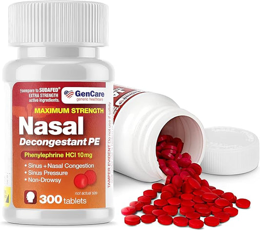 GenCare - Nasal Decongestant (10mg Tablets) (300 Tablets