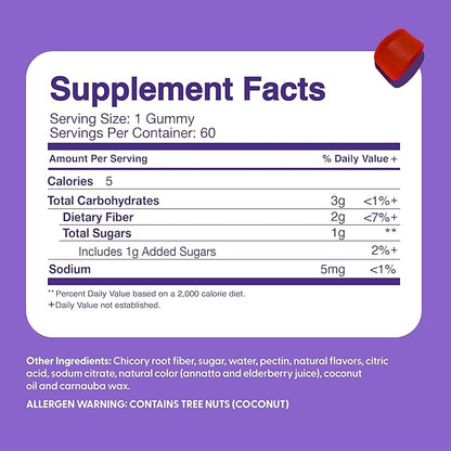 Feel Great Fiber Gummies for Kids Digestive Support | Constipation Relief for Kids | Fruity Flavored Chewable Kids Fiber Gummies | Vegetarian Supplements | 60 Day Supply
