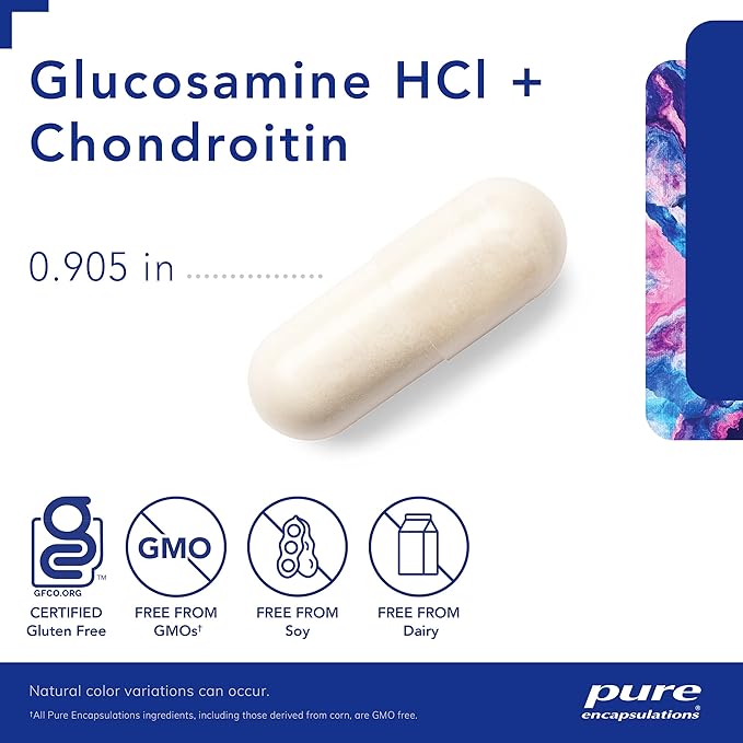 Pure Encapsulations Glucosamine HCl Chondroitin 120 Capsules