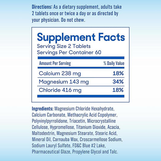 SlowMag Muscle + Heart Magnesium Chloride 120 Count
