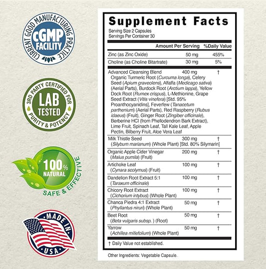 Nora Ross Herbmaster Liver Detox & Cleanse 90 Count