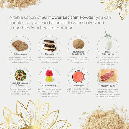 Pure Sunflower Lecithin Powder