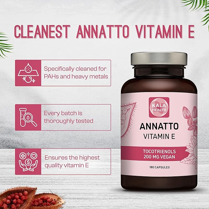 Kala Health Annatto Tocotrienols Vegan Vitamin 200mg - (180)