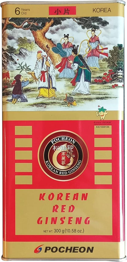 Pocheon 300g Korean Canned Dried Panax 6 Years 300-Small (34 (34 Roots),