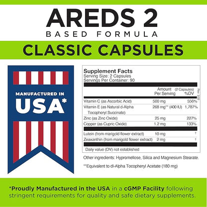Viteyes AREDS 2 Eye Vitamins, Classic 180 Ct