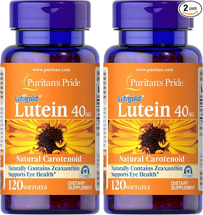 Puritan's Pride Lutein 40mg With Zeaxanthin, 120 Count 2)