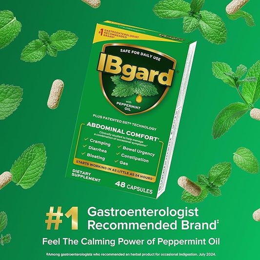 IBgard Gut Health Supplement, Peppermint Oil 144 Capsules