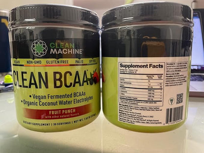 Clean BCAA - 2:1:1 Food Sourced 30 Servings (30, Fruit