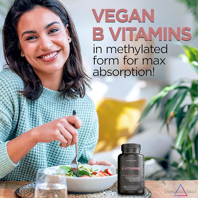 Livingood Daily Vitamin B Complex Capsules 30 Capsules