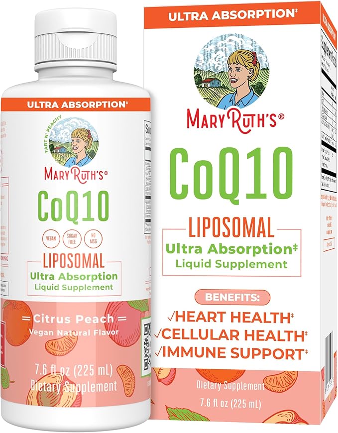 MaryRuth Organics Liquid Vitamin Q10 Heart 7.6 Fl 45 Servings