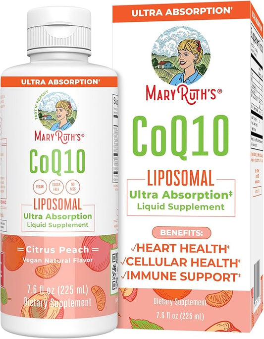 MaryRuth Organics Liquid Vitamin Q10 Heart 7.6 Fl 45 Servings