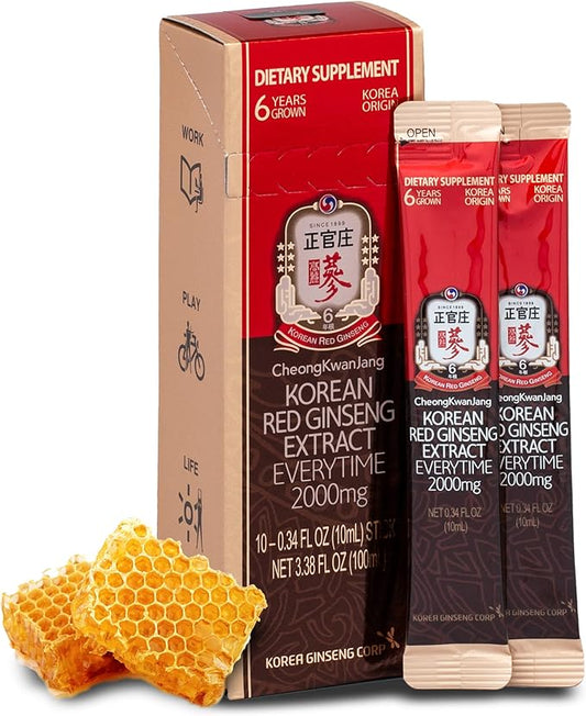 Korean Red Ginseng Everytime 2000mg with Propolis 10 Sticks