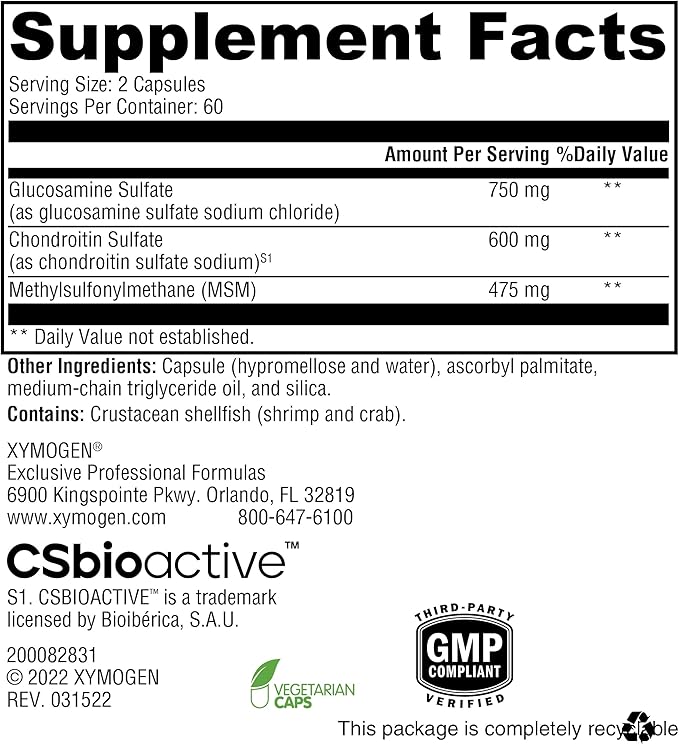 XYMOGEN SynovX Recovery (120 Capsules)
