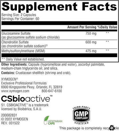 XYMOGEN SynovX Recovery (120 Capsules)