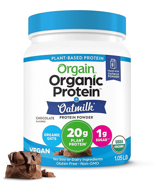 Orgain Organic Vegan Protein Powder + 20g Plant 1.05lb