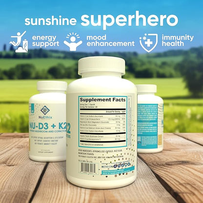 NuEthix Formulations NU-D3 + K2 D3 and K2 5000 5000 iu 60ct, 60 60 servings