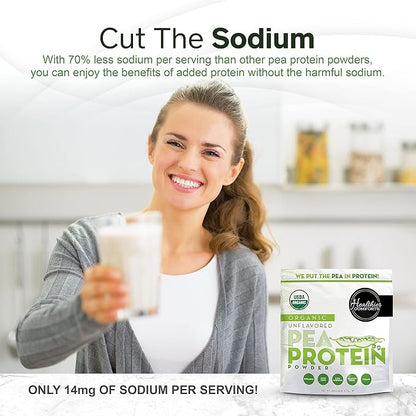 Pea Vegan Protein Powder w/Low Sodium 100% Plant 32oz