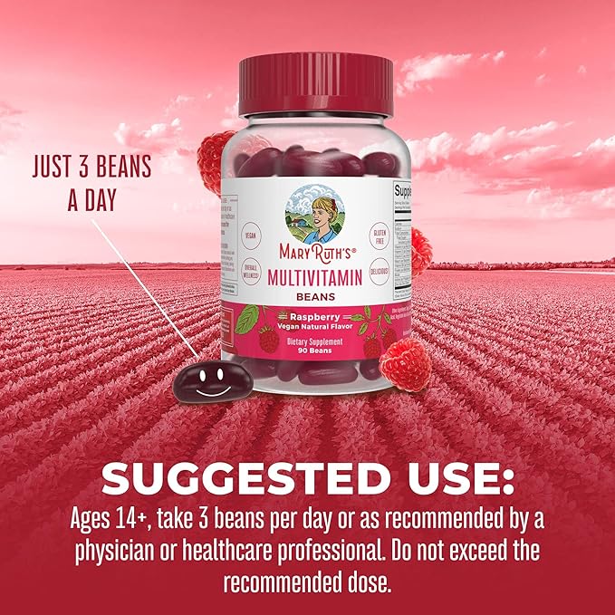 MaryRuth Organics Multivitamin Multimineral Vita-Beans 14+ | 90 Count