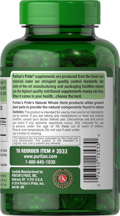 Puritan's Pride Saw Palmetto 450 Mg, 200 Count