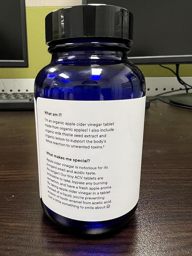 Ora Organic Apple Cider Vinegar Pills 1 Month 60 Vegan