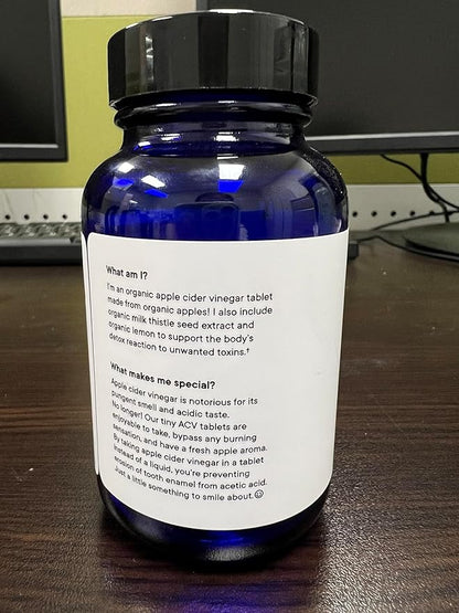 Ora Organic Apple Cider Vinegar Pills 1 Month 60 Vegan