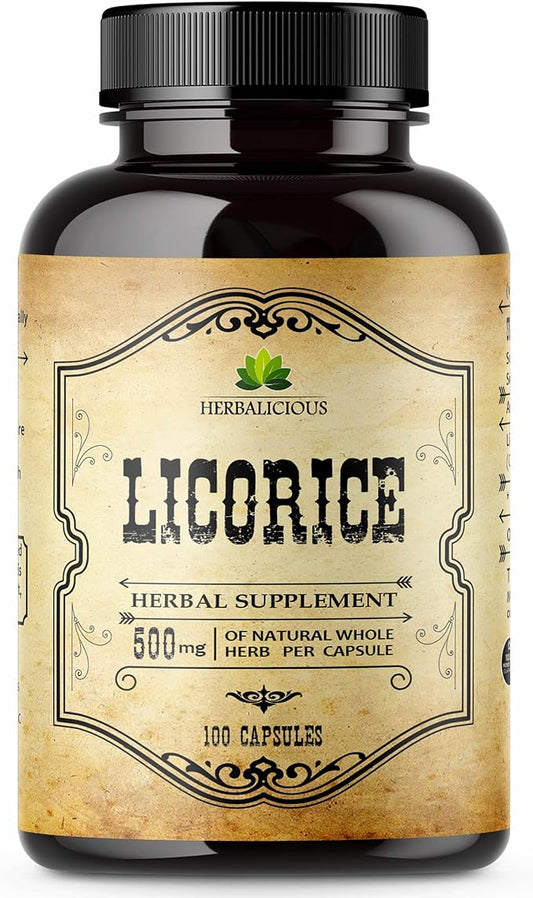 Licorice Root Extract 100 Capsules