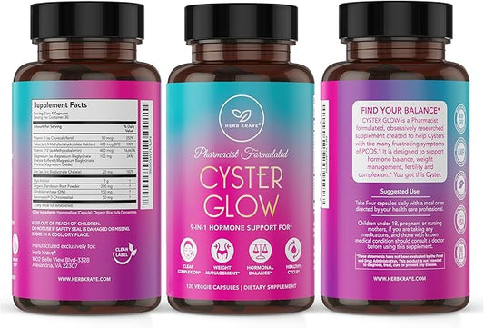 Cyster Glow Supplement 9-in-1 Premium 120 Veggie