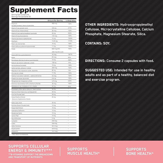 Optimum Nutrition Opti-Women Daily Multivitamin 30 Day 60 Count,